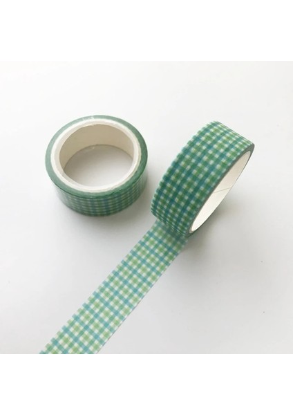 O Tarzı 1 Adet Yeşil Bitki Çiçek Washi Bant Dıy Maskeleme Bandı Dekoratif Yapışkanlı Scrapbooking Okul Kırtasiye El Yapımı Bant (Yurt Dışından)