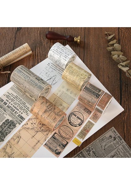 C Stili Journa Tasarım Vintage Stil Washi Kağıt Bant Scrapbooking Sticker Okul Malzemeleri Dekorasyon Dıy Yaratıcı Kırtasiye Bantları (Yurt Dışından) fırsatları