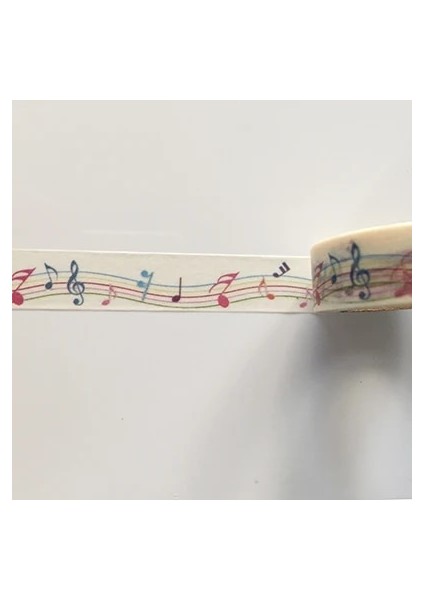 NO.2076 Tarzı S Beden Jiataihe Washi Bant Etiket Kawaii Kırtasiye Müzik Notları Maskeleme Bandı Müzik Ayarlanmadı Yapışkan Bant Scrapbooking Bandı (Yurt Dışından)