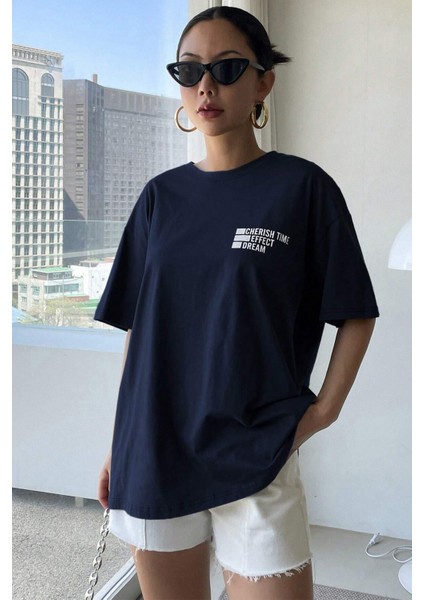 Only Trendwear Unisex Cherish Time Effect Dream Baskılı Tasarım Tshirt fiyatları