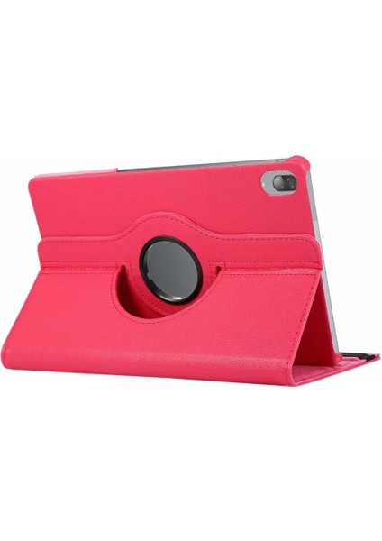 Samsung Galaxy Tab A9 X110 X115 Uyumlu Kılıf Dönerli Standlı Suni Deri Uyku Modlu 360° Komple Koruma 8.7 Inç Pembe fiyatları