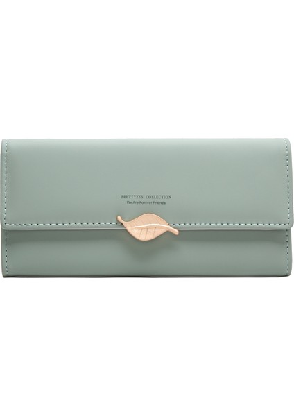 Yaprak Kolye Küçük Şeffaf Uzun Kadın Cüzdanı (Yurt Dışından)