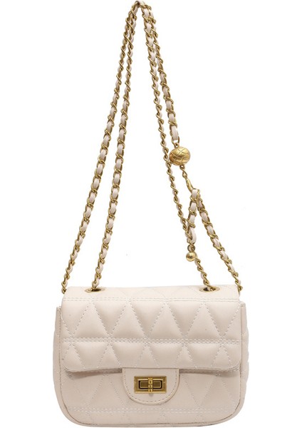 Elmas Zincirli Çok Yönlü Omuz Çantası Moda Crossbody Küçük Kare Çanta (Yurt Dışından)