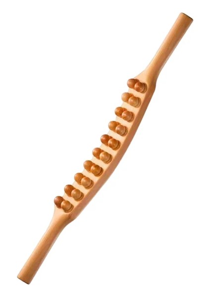 Ahşap Guasha Kazıma Çubuğu Masaj Araçları Boyun Kayın Için Vücut Meridian Masajı 60CM (Yurt Dışından)