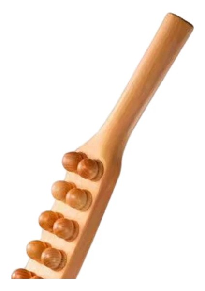 Ahşap Guasha Kazıma Çubuğu Masaj Araçları Boyun Kayın Için Vücut Meridian Masajı 60CM (Yurt Dışından)
