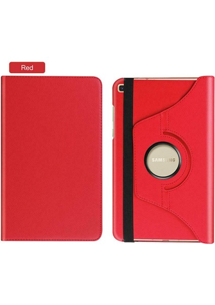 Samsung Galaxy Tab A9 Plus X210 X215 X216 Uyumlu Kılıf Dönerli Standlı Suni Deri Uyku Modlu 360° Komple Koruma 11 Inç Kırmızı modelleri