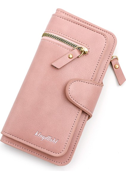 Kadın Üç Katlı Uzun Çoklu Kart Yuvalı Fermuarlı Cüzdan (Yurt Dışından)