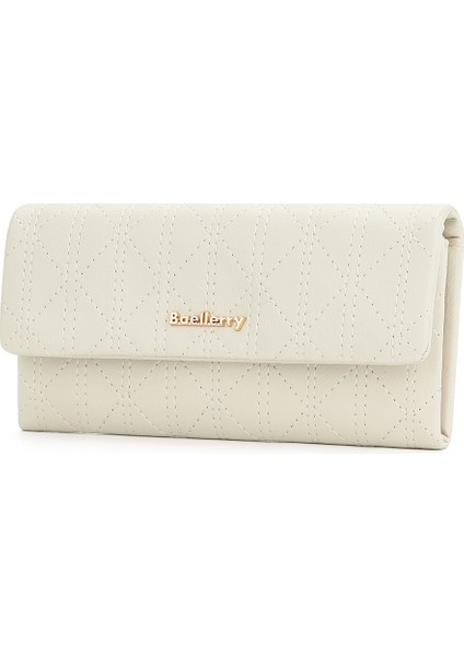 Kapitone Büyük Kapasiteli Emme Tokalı Kadın Uzun Cüzdan (Yurt Dışından)