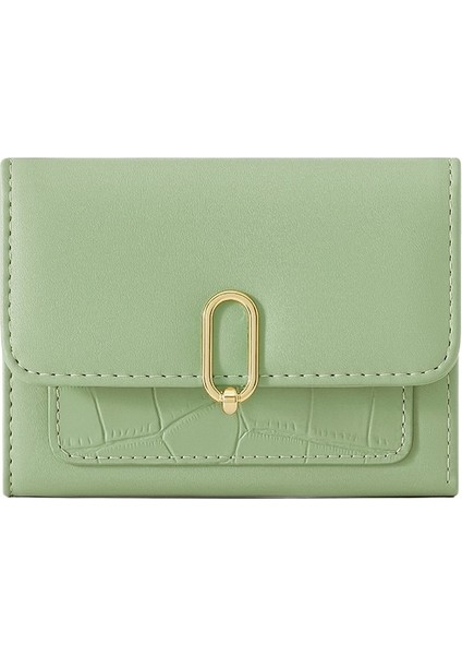 Şık Kısa Metal Üç Katlı Kadın Cüzdan (Yurt Dışından)