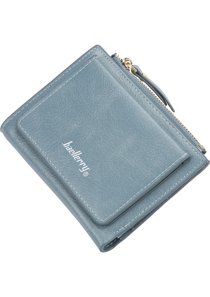 Kısa Fermuarlı Iki Katlı Tokalı Kadın Cüzdanı (Yurt Dışından)