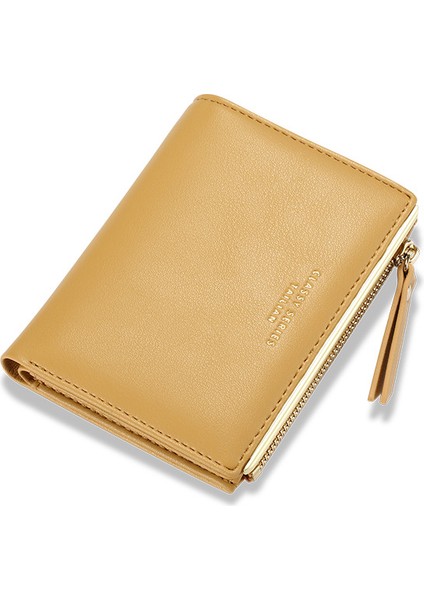 Bayanlar Kısa Basit Çoklu Kart Fermuarlı Cüzdan (Yurt Dışından)