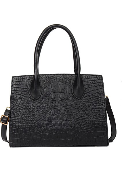 Timsah Desenli Omuz Çapraz Askılı Kadın Çantası (Yurt Dışından)