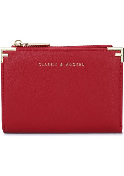 Modaya Uygun Kısa Kızların Basit Çoklu Kart Yuvası Cüzdanı (Yurt Dışından)