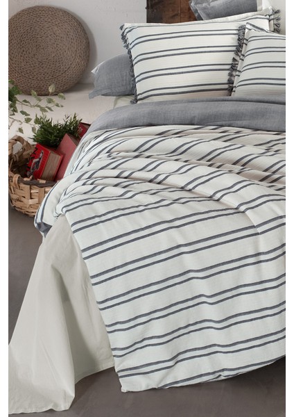 Salamanca Ekru Mood Comfort King Size (Battal Boy) Pamuk Çift Taraflı Yıkamalı Nevresim Takımı fiyatları