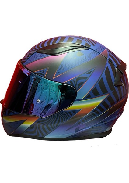 Rapıd 2 Race Optık Mat Mavi-Mor Kask
