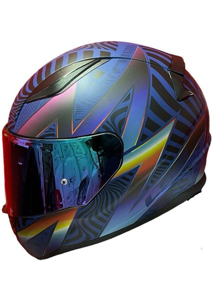 Rapıd 2 Race Optık Mat Mavi-Mor Kask
