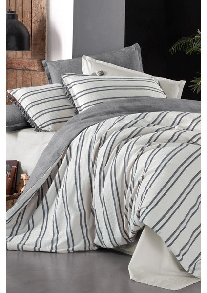 Salamanca Ekru Mood Comfort King Size (Battal Boy) Pamuk Çift Taraflı Yıkamalı Nevresim Takımı modelleri
