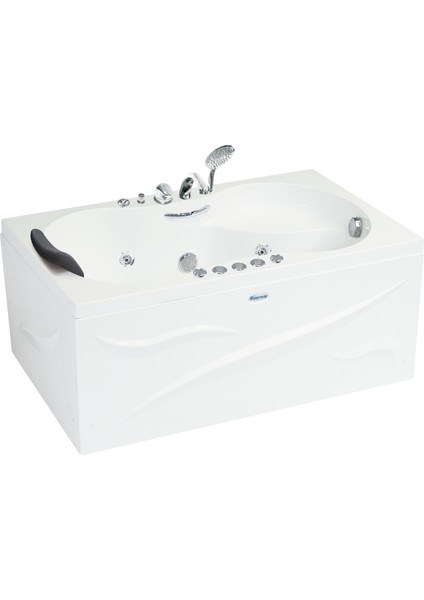 Lexington Jakuzi 130x80, H55 Tango Hidromasaj Sistemli Küvet (Gövde + Metal Ayak + Ön Panel)