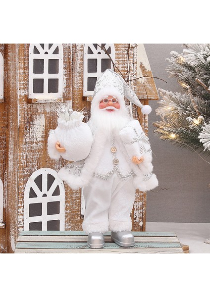 Noel Baba Bebek Pencere Dekorasyon Malzemeleri 30CM Ayakta Noel Baba (Yurt Dışından)