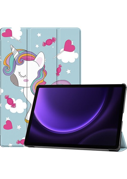 Samsung Galaxy Tab S9 Fe SM-X510 Için Otomatik Uyandırma Uyku Özellikli Darbeye Dayanıklı Tablet Kılıfı (Yurt Dışından)