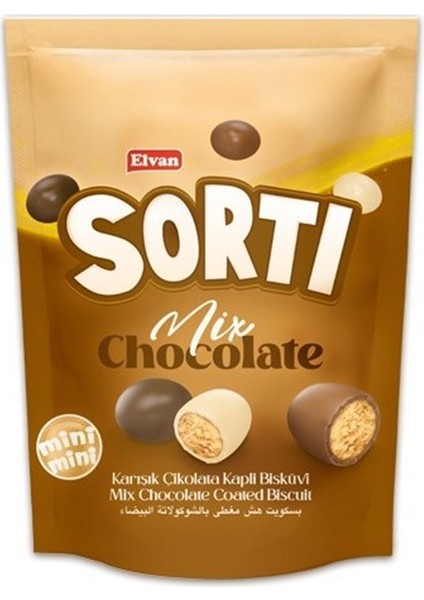 Sorti Mix Çikolata Kaplamalı Bisküvi Draje 150 gr