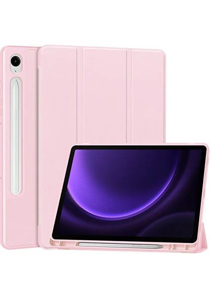 Samsung Galaxy Tab S9 Fe Folio Kılıf Çok Açılı Standlı Ince Hafif Koruyucu Kapak (Yurt Dışından)
