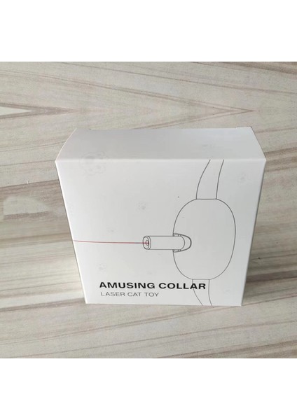 Lazer Kedi Alay Tasması, Ayarlanabilir USB Şarjlı Kızılötesi Kedi Alay Değnek (Yurt Dışından)
