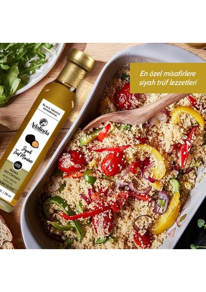 Siyah Trüf Mantarı Aromalı Soğuk Sıkım Sızma Zeytinyağı 250 ml