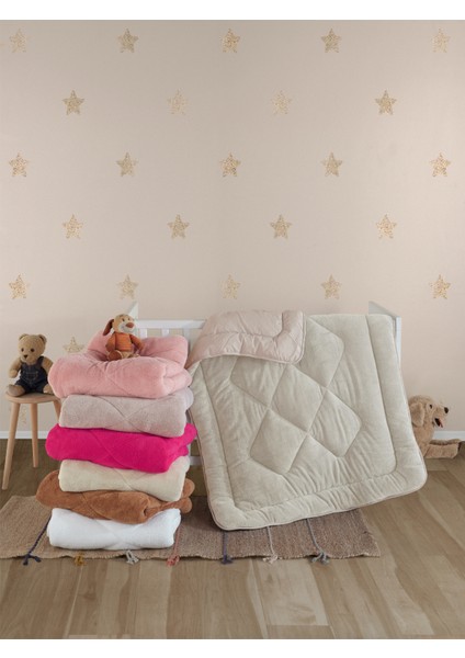 Wellsoft Bebek Yorganı-Bej 95X145 cm