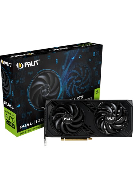 Nvidia Geforce RTX4070 Super Dual 12GB 192BIT GDDR6X Ekran Kartı NED407S019K9-1043D