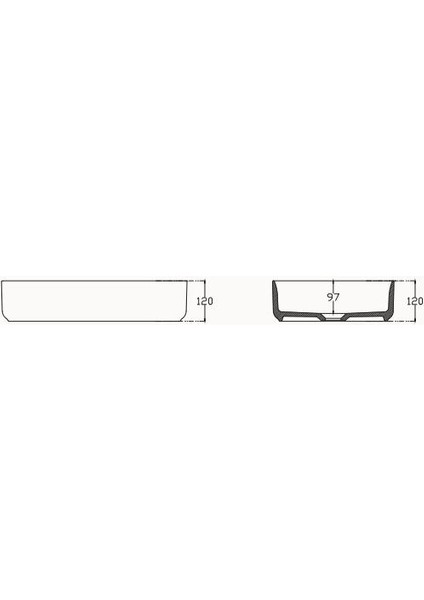 Infinity Tezgah Üstü Lavabo 55 cm modelleri