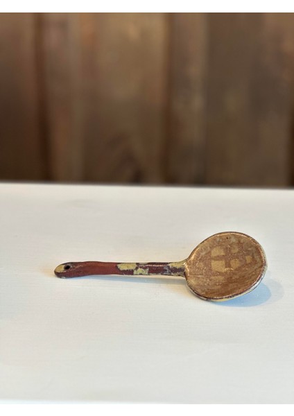 Tasarım Seramik Kaşık 18CM - Kahve