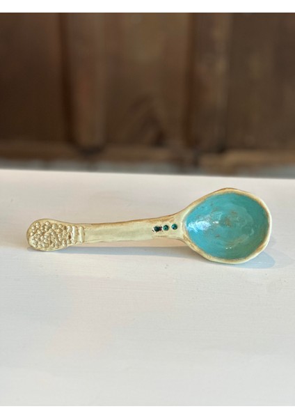 Tasarım Seramik Kaşık 23CM - Beyaz