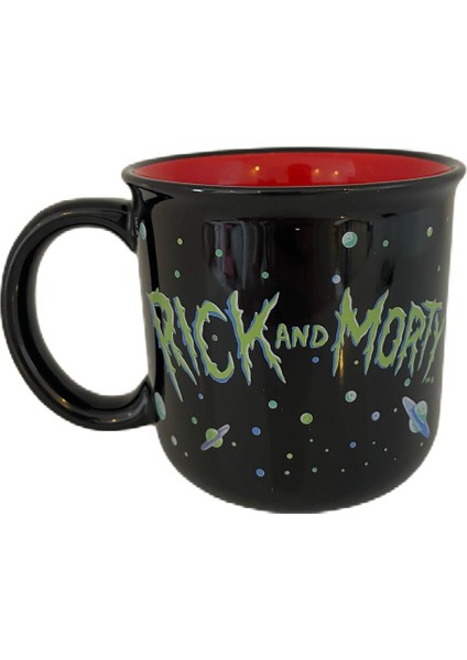 Rick And Morty Kupa Siyah 400 ml
