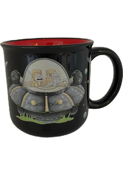 Rick And Morty Kupa Siyah 400 ml fiyatları