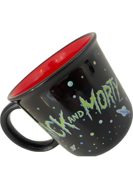 Rick And Morty Kupa Siyah 400 ml fırsatları