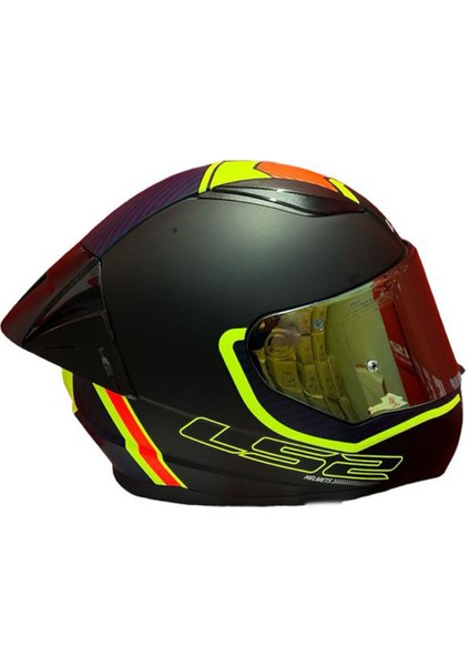 Rapıd 2 Race Extra Mat Neon Sarı-Navy Mavi Kask++Spoiler-Set Sarı Cam fırsatları