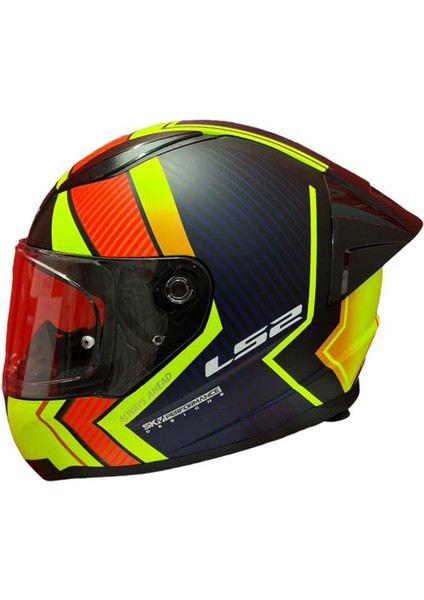 Rapıd 2 Race Extra Mat Neon Sarı-Navy Mavi Kask+Spoiler fiyatları