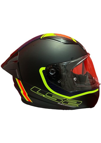 Rapıd 2 Race Extra Mat Neon Sarı-Navy Mavi Kask+Spoiler modelleri