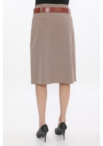 Kadın Etek 65 Cm Boyundaastarlı 722 Desenli Kırmızı modelleri