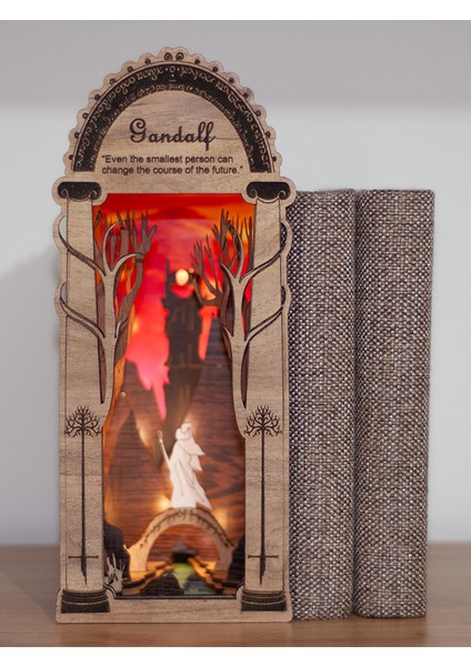 The Lord Of The Rings Yüzüklerin Efendisi Gandalf Book Nook Kitap Köşesi Işıklı Kitap Tutucu 14 Şubat