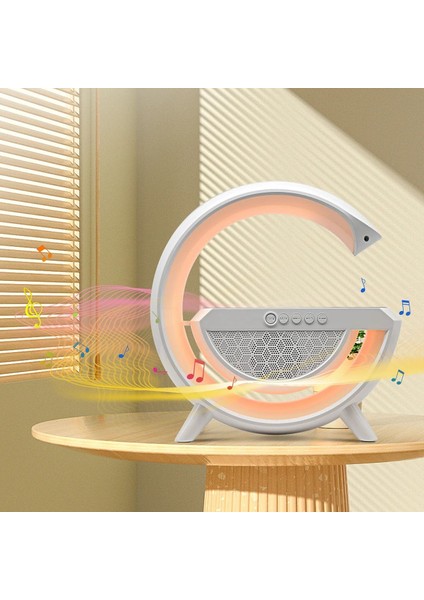 Gökkuşağı Masa Lambası, Kablosuz Şarj Istasyonu, Bluetooth Hoparlör Ses Bombası