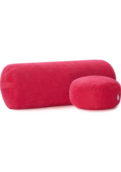 Pembe Bolster & Meditasyon Minderi
