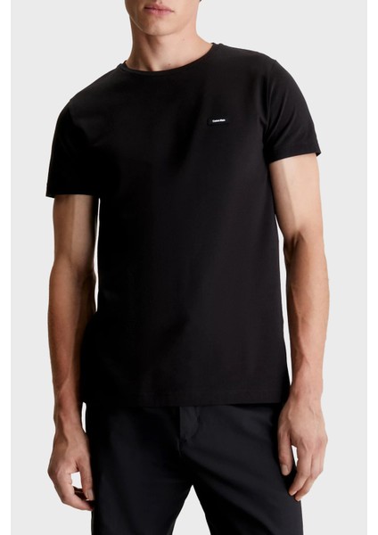 Pamuklu Bisiklet Yaka Slim Fit T Shirt K10K112724BEH Erkek T Shirt K10K112724 Beh