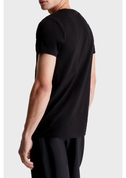Pamuklu Bisiklet Yaka Slim Fit T Shirt K10K112724BEH Erkek T Shirt K10K112724 Beh