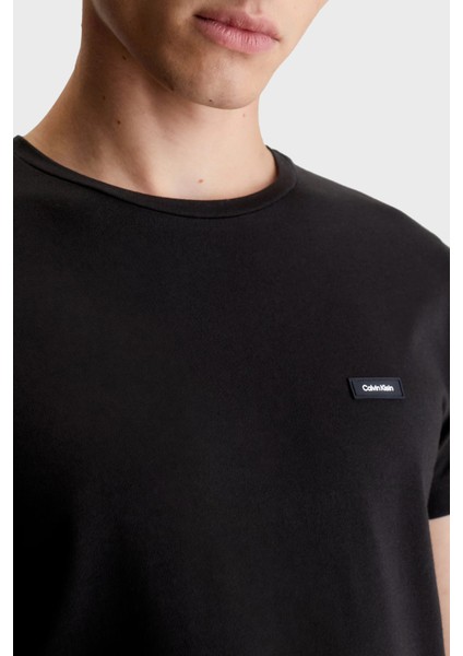 Pamuklu Bisiklet Yaka Slim Fit T Shirt K10K112724BEH Erkek T Shirt K10K112724 Beh
