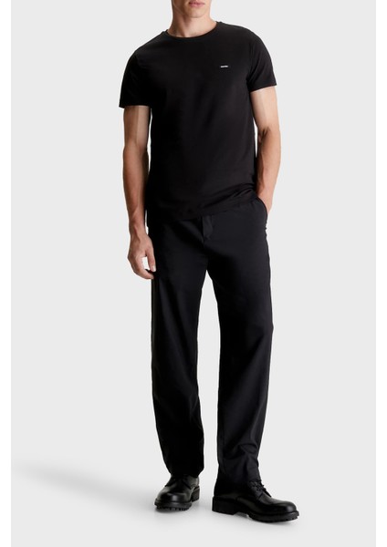 Pamuklu Bisiklet Yaka Slim Fit T Shirt K10K112724BEH Erkek T Shirt K10K112724 Beh