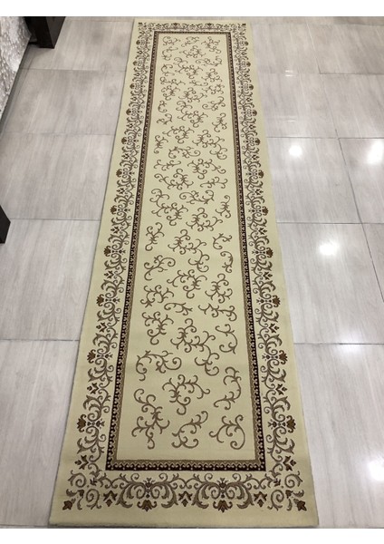 Tifanny 10541 Krem-2 80X300 Kahve Krem Yolluk 3 Metre