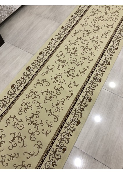 Tifanny 10541 Krem-2 80X300 Kahve Krem Yolluk 3 Metre