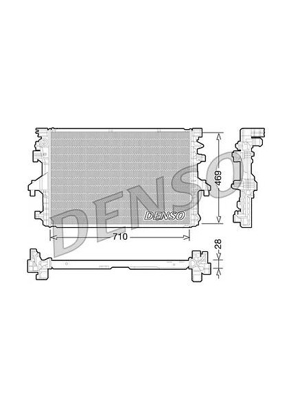 Radyator Vw Transporter / Multivan T5 2003+ 2,0 Tdi 2,0 Bitdi 2,0 Tsi 7E0121253A Denso DRM32038